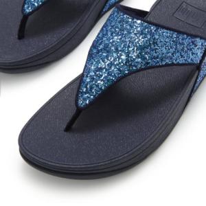 フィットフロップ fitflop LULU マルチトーナル グリッター トゥポスト サンダル （Co...