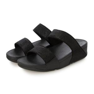 フィットフロップ fitflop LULU シマーグリッツ スライド （Black）