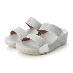 フィットフロップ fitflop Wベルト ラメ模様入り （SILVER）