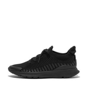 フィットフロップ fitflop VITAMIN FFX KNIT SPORTS SNEAKERS （Black/Urban White）｜locondo-shopping