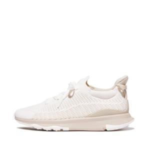 フィットフロップ fitflop VITAMIN FFX KNIT SPORTS SNEAKERS （Urban White/Paris Beige）｜locondo-shopping