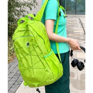 ＼累計販売1,000個突破／【撥水・軽量・大容量】A4収納リュック バックパック （蛍光グリーン）