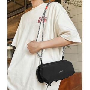 フロージュ florge 【ペットボトルホルダー付】マルチWAY コードショルダーバッグ/スマホショルダー/お財布ショルダー （ブラック）
