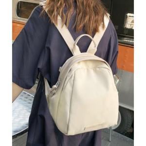 フロージュ florge 【2WAY/3WAY】【軽量/防水】たまご型がかわいい♪ナイロン×ポイントレザーリュックサック/ショルダーバッグ/ハンドバッ
