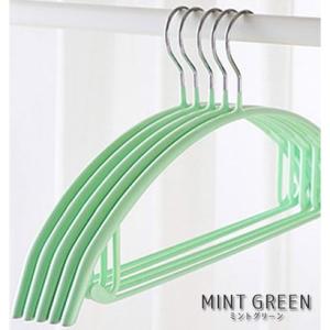 フロージュ florge 【10本セット】滑らないハンガー （ミントグリーン）