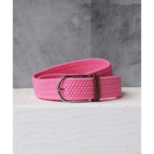 フロージュ florge 【ユニセックスデザイン】キャンバスメッシュベルト （ピンク）