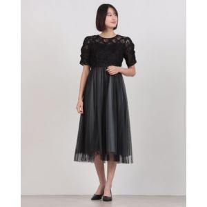 フォルムフォルマ form forma キラキラレース×チュールドレス/結婚式/パーティー/お呼ばれ...