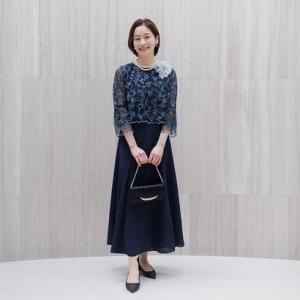 kaene（カエン） ドレス ブリエレースジャカードコンビドレス「eneak