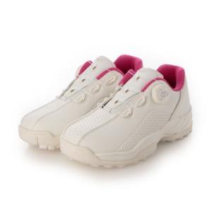 フォーセンス FOURSENSE レディース シームレスダイヤルシューズ FOSN-011L （ホワイト×ピンク）