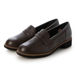 フリーチ FREACH 本革低反発インソールローファーパンプス （DBR）