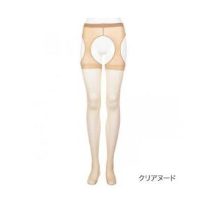 フクスケ fukuske 福助 公式 ストッキング レディース fukuske パンティ部レスストッキング 159q1221MーLサイズ ブラック 婦