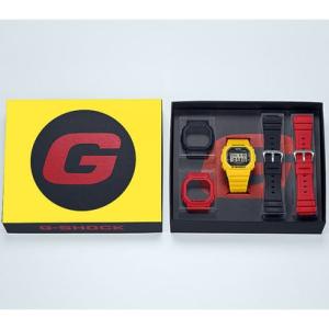 【G-SHOCK】5600シリーズ / 替えバンドと替えベゼルセット / DWE-5600R-9JR / Gショック （イエロー×ブラック）｜locondo-shopping