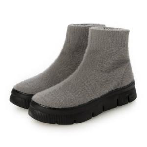 ゴムゴム Gomu56 ふわふわニットブーツ （GY）