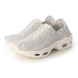 ゴムゴム Gomu56 洗える 極上 ダブルエアー 伸び伸び スニーカー （アイボリーミックス）