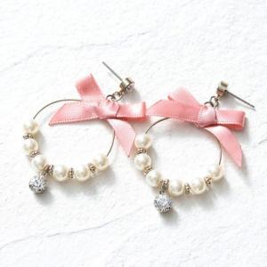 ジュネビビアン Genet Vivien スイングリングピアス （ピンク）の商品画像