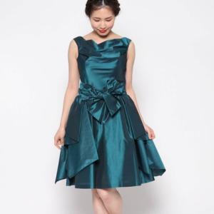 ジュネビビアン Genet Vivien 2WAY巻きスカートドレス （グリーン）