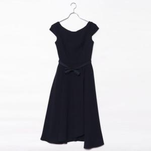 ジュネビビアン Genet Vivien リボンベルトワンピース （ネイビー）