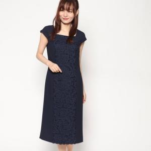 ジュネビビアン Genet Vivien フォーマル刺繍ワンピース （ネイビー）