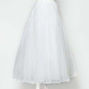 ジュネビビアン Genet Vivien ロング丈パニエ （ホワイト）