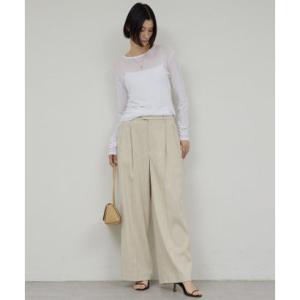 ガリャルダガランテ GALLARDAGALANTE 【セットアップ対応】ダブルタックツイードパンツ （beige）
