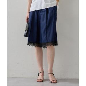ガリャルダガランテ GALLARDAGALANTE 【HERITANOVUM】レースヘムハーフパンツ （navy）