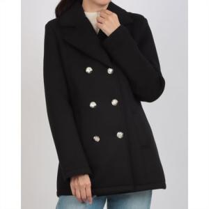 ガウディ GAUDI ダブルボタンミドル丈コート （BLACK）