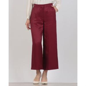 ガウディ GAUDI センタープレスクロップドパンツ （WINE）