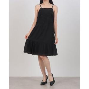 ガウディ GAUDI ボタニカル刺繍ロングシャツワンピース （BLACK）