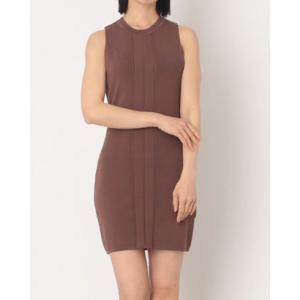 ガウディ GAUDI ノースリニットタイトワンピース （DARK BROWN）