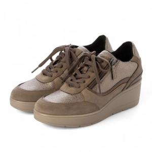 ジェオックス GEOX ヒールスニーカー （ブロンズ）