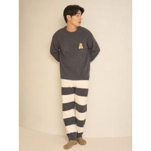 ジェラートピケ オム GELATO PIQUE HOMME 【ONLINE限定】【HOMME】ベビモコベアプルオーバー＆ロングパンツセット （DGRY