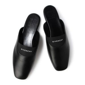 ジバンシィ GIVENCHY Dune Flat Mule Sandals （BLACK）｜locondo-shopping