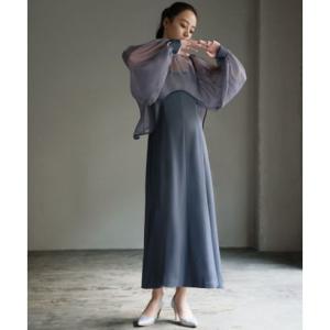 リルフェテ Rire Fete ケープライクレースワンピース （ピンク