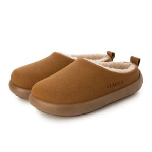 ジオアンドジア GIO&GIA レディース 冬 サンダル 暖かい 美脚 靴 防寒 滑り止め 柔らかい 快適 履き心地 （キャメル）