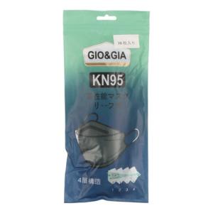 ジオアンドジア GIO&GIA 柳葉型 不織布 立体マスク 10枚入り 口紅付きにくい 4層構造 大人用 男女兼用 ウィルス対策 花粉 飛沫 韓国ファ