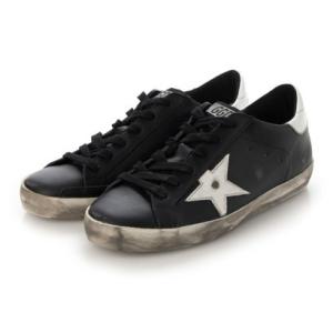 ゴールデングース GOLDEN GOOSE レザーローカットスニーカー（BLACK/WHITE）