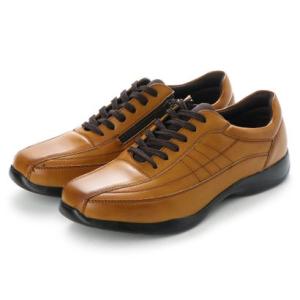 超軽量 防水 幅広4E ウォーキングシューズ (キャメル)