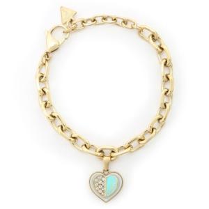 ゲス GUESS LOVELY GUESS Heart Charm Bracelet （YGTQ） ...