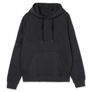 ゲス GUESS Logo Patch Hoodie Sweatshirt （JBLK）