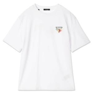 ゲス GUESS UNI S/Slv Tee Shirt （WHT）｜locondo-shopping