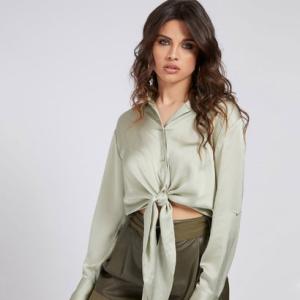 ゲス GUESS Eco Amanda Tie-Front Shirt
