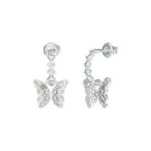 ゲス GUESS CHRYSALIS 25mm Pave Butterfly Pierce （RH）...