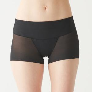グンゼ GUNZE 【お腹シェイプ×骨盤サポート】1分丈レギュラーショーツ【返品不可商品】 （ブラッ...