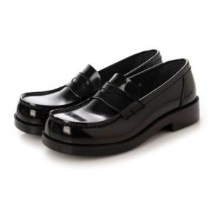 HARUTA（ハルタ） レディス合皮ベルトヒールアップ(5cm)ローファー(3E