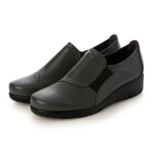 エレモーサ HERMOSA 【日本製】【4E幅】【軽量】【柔らか本革】ふかふか らくらく コンフォートシューズ（グレー）