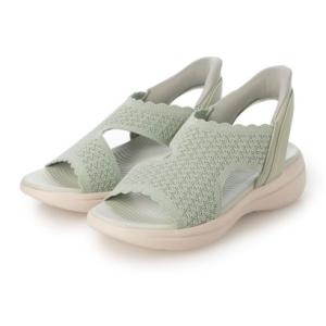 ヒールミー HEAL ME 084S healme 【ハンズフリー】レディース フラワーカットニットサンダル【軽量/すぐスポ】スポーティーサンダル 0