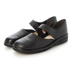 ハーブ herb セパレートデザイン 甲ベルト カジュアルシューズ （ブラック）