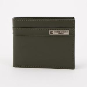 ヒロココシノオム HIROKO KOSHINO HOMME 【牛本革】 スムース 中ベラ付き 箱入り 財布 （カーキ）