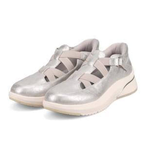 ヒロココシノファム HIROKO KOSHINO FEMME クイックフィット ストラップ付スリッポンシューズ HRL5009（シルバー）