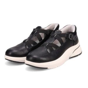 ヒロココシノファム HIROKO KOSHINO FEMME クイックフィット ストラップ付スリッポンシューズ HRL5009（ブラック）